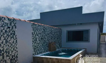 Casa para Venda em Itanhaém, Grandesp, 3 dormitórios, 2 suítes, 3 banheiros, 1 vaga