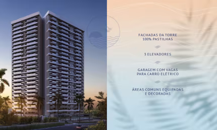 Apartamento à venda de 1 quarto com varanda em Jaguaribe