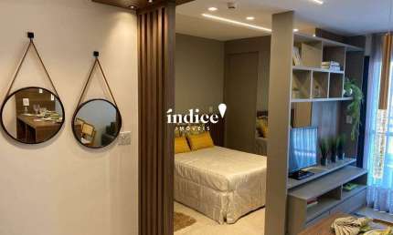 Studio no Bairro Jardim Botânico, 1 quarto, 1 suíte, 1 vaga, Edifício Monte Carmel