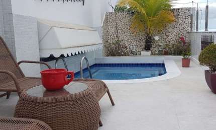 Linda Cobertura duplex na Pituba, piscina, decorada, 4 vagas na garagem