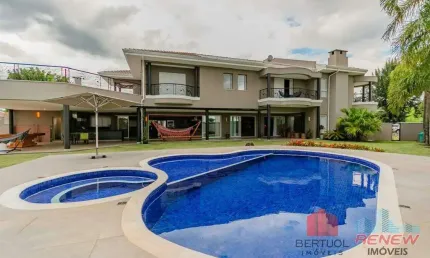Casa mobiliada para Locação - 3 dormitórios - 637 m² - Condomínio Alphaville Campinas