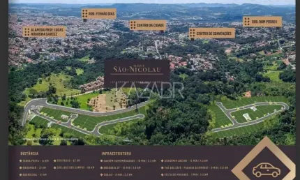 Terreno à venda Reserva São Nicolau, 408 m² por apenas R$ 490.000 - Alpes de Atibaia - Atibaia/SP