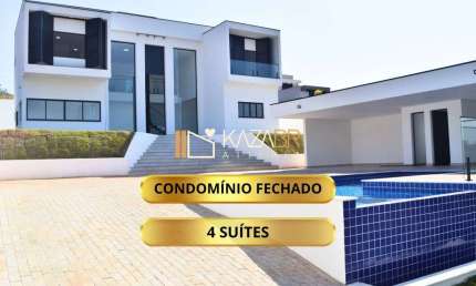 Casa à venda, 3 suítes, sendo 2 suítes master e 1 suíte no térreo, Piscina - 270m2 - $2.500.000 - Condomínio Shamballa III – Atibaia / SP