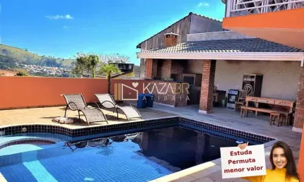Casa à venda, 3 dormitórios – 2 suítes, piscina, 240m2 – $850.000 – Jd. Real - Bom Jesus dos Perdões - SP