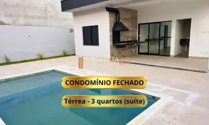 Casa térrea à venda, condomínio fechado,  3 dormitórios (1 suíte), piscina, 143m² - $1.200.000 – serras de atibaia ii