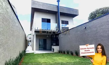 Casa à venda, 3 suítes, área gourmet, 122m²- $800.000 – Alvinópolis – Atibaia/SP