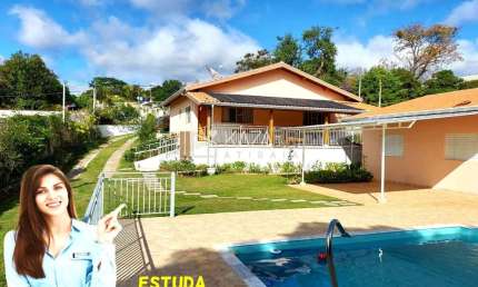 Chácara para venda e locação - 3 dormitórios, piscina, 1000m² - Venda: $1.260.000 / Locação: $6.500 – Jd. Estância Brasil – Atibaia/SP