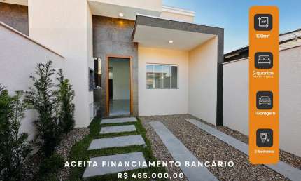 Casa para venda com 2 quartos sendo 1 suite, aceita Financiamento  bairro  São Vicente - Itajaí - SC