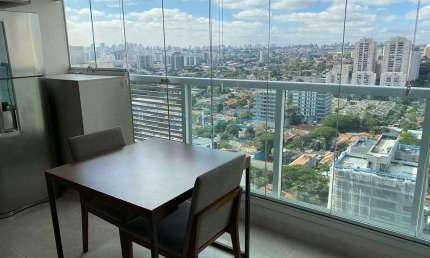 Apartamento com 1 dormitório para alugar, 33 m² por R$ 4.500,00/mês - Brooklin Paulista - São Paulo