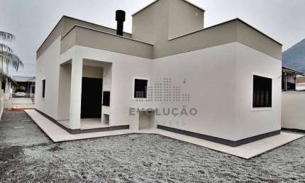 Pronta pra morar  Aceita permuta até 400 mil Nova Casa com 3 dormitórios 137 m² Privativos - Praia de Fora - Palhoça/SC