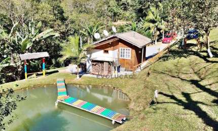 SÍTIO Mobiliado, Açude, 4 Vagas - Rio do Meio - Anitápolis