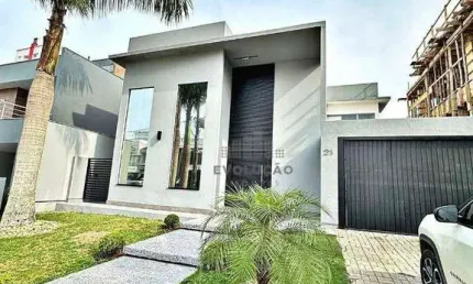 Casa Alto Padrão com 4 Dorms, sendo 2 Suítes, Condomínio Fechado Parque da Pedra, Pedra Branca, Palhoça/SC