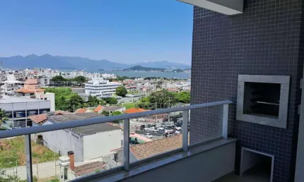 Lindo apto com vista mar, 03 dorms (1 suíte) em capoeiras - florianópolis sc