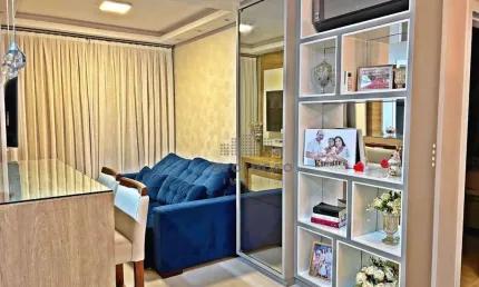 APTO 2 Quartos, 1 Suíte, 1 Vaga, Semi mobiliado - Pagani