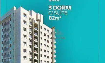 Apartamento com 2 dormitórios à venda, 65 m² por r$ 370.000,00 - barreiros - são josé/sc