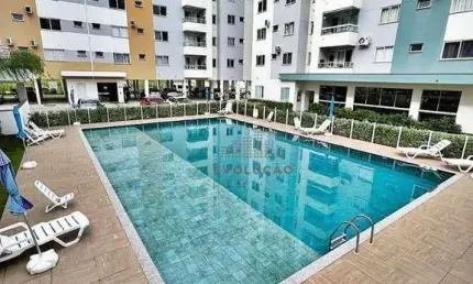 Apartamento andar alto, 02 dorms em condominio completo - areias, são josé sc