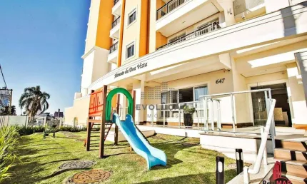 Apartamento 2 dorms com suíte, vista mar, mobiliado e decorado - barreiros!