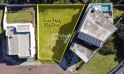 Terreno em condomínio fechado à venda na Rua Luiz Zilli, 412, Campo Comprido, Curitiba, 376 m2 por R$ 1.168.000
