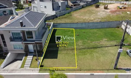 Terreno em condomínio fechado à venda na Rua Nicola Pellanda, 3331, Umbará, Curitiba, 176 m2 por R$ 400.000