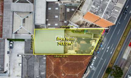 Terreno comercial à venda na Avenida Presidente Affonso Camargo, 255, Jardim Botânico, Curitiba, 743 m2 por R$ 2.600.000