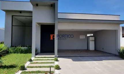 Casa nova térrea no condomínio de Paulínia  3 dormitórios 2 suítes