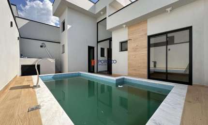 Casa com 3 suítes e piscina no Terras da Estância Paulínia.