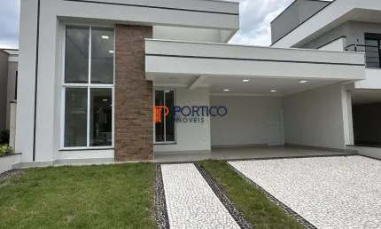 Casa térrea é nova a venda no Royal Garden em Paulínia