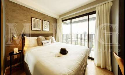 Apartamento com 1 Quarto e 1 banheiro para Alugar, 26 m² por R$ 4.500,00 MOBILIADO.