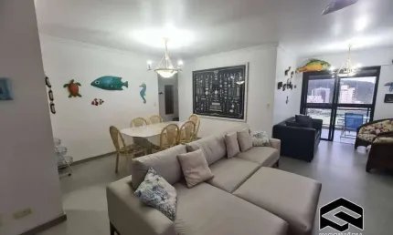 Apartamento com 3 quartos para alugar na Rua Iracema, Enseada, Guarujá