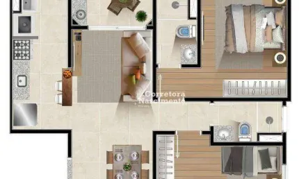 Apartamento com 2 dormitórios à venda, 58 m² por R$ 347.720,00 - Centro - Jacareí/SP