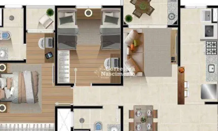 Apartamento com 2 dormitórios à venda, 66 m² por R$ 372.134,00 - Centro - Jacareí/SP