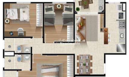 Apartamento com 3 dormitórios à venda, 74 m² por R$ 415.532,00 - Centro - Jacareí/SP