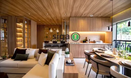 Apartamento a venda no  brooklin com 2 quartos e 2 suítes