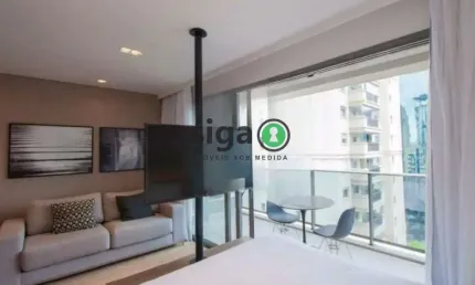 Studio a venda em pinheiros com 36m², mobiliado com 1 vaga de garagem