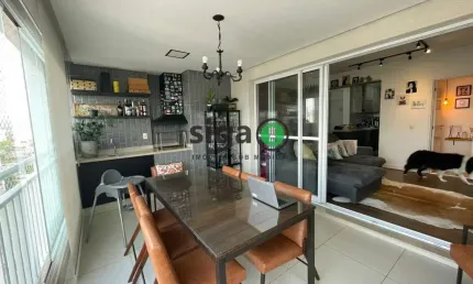 Apartamento mobiliado, 3 quartos, 1 suíte, varanda gourmet no tatuapé