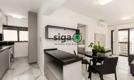 Apto com 42m², no itaim, mobiliado para locaçâo, com 1 quarto e 1 vaga