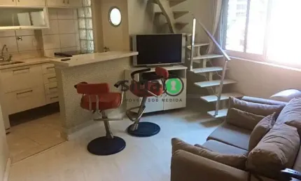 Apartamento duplex 1 quarto,  1 vaga de garagem á venda e locação vila nova conceição