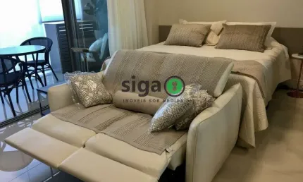 Apartamento com 49m², 1 quarto, 1 banheiro, 1 vaga para Venda no Brooklin, MOBILIADO