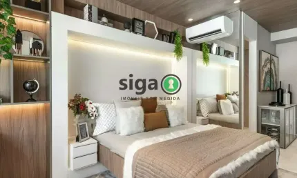 Apartamento studio para venda no brooklin, são paulo - sp