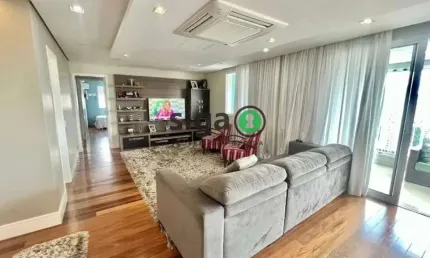 APARTAMENTO À VENDA NO CONDOMÍNIO PAULISTANO COM 177M², 3 SUÍTES. MOBILIADO- VARANDA GOUMERT