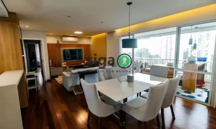 Apartamento 128m² com 3 dorms (1 suíte), varanda gourmet e 2 vagas no morumbi