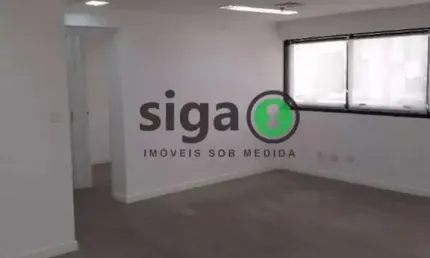 Sala Comercia para Aluygar na Vila Olímpia - 90m². 4 banheiros e 2 vagas