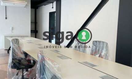 Sala Comercial com 40m² com varanda de 40m², opção MOBILIADO com 2 vagas