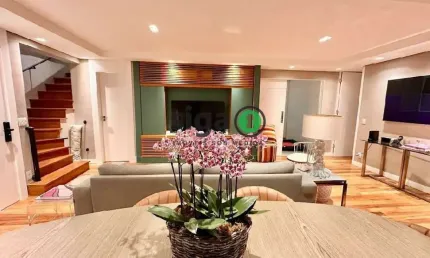 Cobertura Duplex com 233m² ,3 quartos, sendo 2 suites,4 vagas no Jd Guedala à Venda, SEMI MOBILIADO