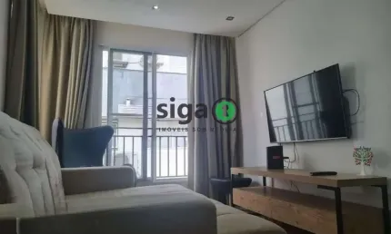 apto à Venda na Vila Madalena, com ², 1 quarto e 1 vaga, SEMI MOBILIADO