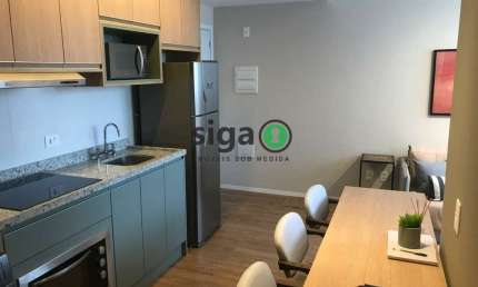 Apartamento 48m² mobiliado, 2 quartos para locação, localizado na Chácara Santo Antônio/SP