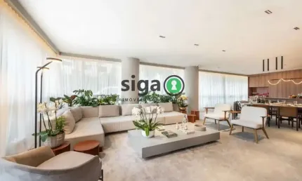 Apartamento a venda em moema com 4 quartos / 2 suítes