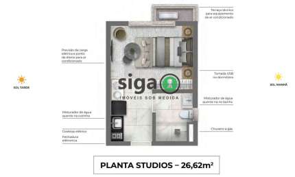 Studio à Venda no Morumbi ? próximo ao estádio ? moderno, Compacto e Próximo ao Metrô!