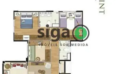 Apartamento com 2 quartos à venda na Rua Desembargador Dalmo do Valle Nogueira, 111, Vila Suzana, São Paulo