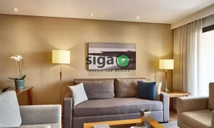 Apartamento de alto padrão com 62m² , para Locação com 1 suite, 1 vaga, MOBILIADO no Jardim Paulista